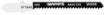 Jigsaw blade, 12 TPI, HSC, T-shaped handle, 2 pcs, curved cut