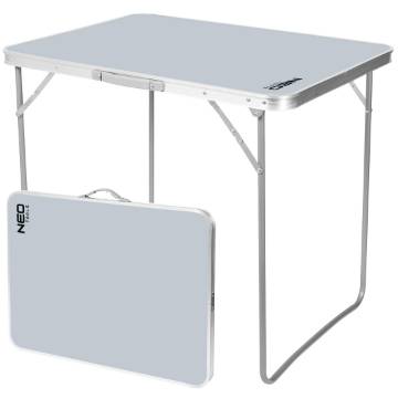 Bivouac table, foldable into a suitcase