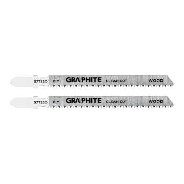 Jigsaw blade, 14 TPI, BIM, T-shaped handle, 2 pcs, clean cut