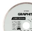 Full diamond cutting disc, 180 x 25.4 mm, wet
