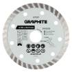 Turbo cutting diamond disc, 125 x 22.22 mm, dry