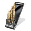 HSS-TiN metal drill bits , 4.0 - 10 mm, set of 5 pcs.