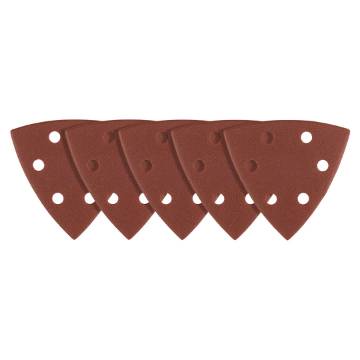 Sanding paper, velcro, iron 93 x 93 mm, P60, 5 pcs, with 6 holes