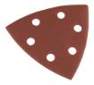 Sanding paper, velcro, iron 93 x 93 mm, P60, 5 pcs, with 6 holes