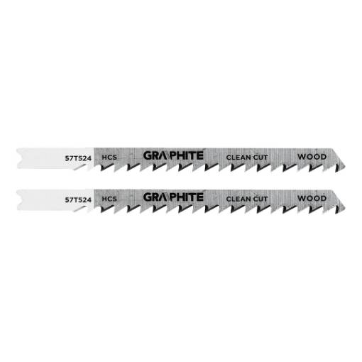 Jigsaw blade, 6 TPI, HSC, U-shaped handle, 2 pcs, clean cut