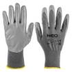 Work gloves, PU-coated polyester, 4131X, size 10 (card)