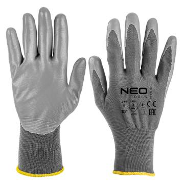 Work gloves, PU-coated polyester, 4131X, size 10 (card)