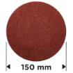 Velcro-backed sanding discs 150 mm, P150, 5 pcs, without holes