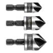 Hex chamfer set, 12, 16, 19 mm, set 3 pcs