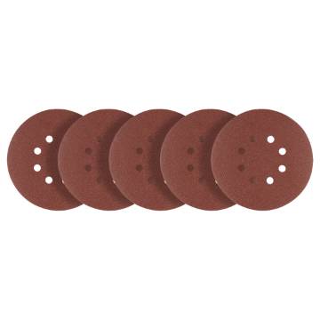 Velcro-backed sanding discs 150 mm, P100, 5 pcs, with 8 holes