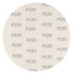 Sanding discs, perforated, Velcro-backed with holes 225 mm, P220, 5 pcs.