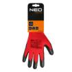 Work gloves, latex-coated polyester (crincle), 3131X, size 10 (card)