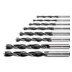 Wood drill set: 3, 4, 5, 6, 7, 8, 9, 10 mm, 8 pcs