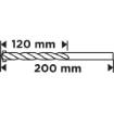 Concrete drill bit 8 x 200 mm