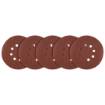 Velcro-backed sanding discs 150 mm, P180, 5 pcs, with 8 holes