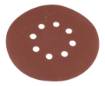 Velcro-backed sanding discs 150 mm, P180, 5 pcs, with 8 holes