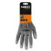 Work gloves, PU-coated polyester, 4131X, size 7 (card)