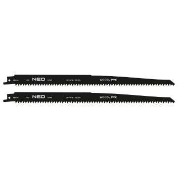 Sabre saw blade, HCS, 300 x 19 x 1.3mm, 6TPI, cpl. 2 pcs.