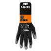 Work gloves, nitrile coated polyester, 4131X, size 7 (card)