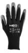 Work gloves, nitrile coated polyester, 4131X, size 7 (card)