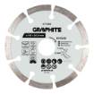 Segmented diamond cutting disc, 115 x 22.2 mm, dry and wet