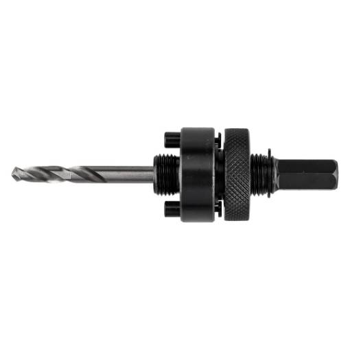 Adapter with pilot drill bit for bi-metal holesaws 32-152 mm, Hex