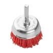 50 mm nylon butt brush, with 6 mm shank