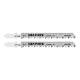 Jigsaw blade, 6 TPI, HSC, T-shaped handle, 2 pcs, clean cut
