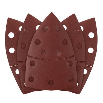 Sanding paper, velcro, iron 102 x 152 mm, P240, 5 pcs, with 11 holes