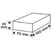 Abrasive sponge 70 x 25 x 100mm, P80