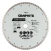 Turbo cutting diamond disc, 230 x 22.22 mm, dry