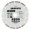 Segmented diamond cutting disc, 180 x 22.2 mm, dry