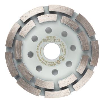 Diamond grinding disc, 2 segments, 115 x 22.2 mm, dry