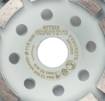 Diamond grinding disc, 2 segments, 115 x 22.2 mm, dry
