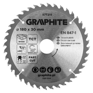 Saw blade, widia, 180 x 30 mm, 40 teeth