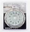 Diamond grinding disc, 2 segments, 180 x 22.2 mm, dry