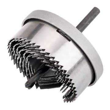 Wood hole cuttters 26 - 63 mm, h 25 mm, set 7 pcs