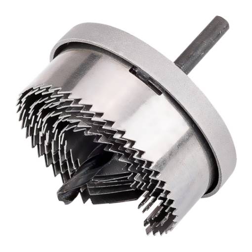 Wood hole cuttters 26 - 63 mm, h 25 mm, set 7 pcs