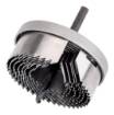 Wood hole cuttters 26 - 63 mm, h 25 mm, set 7 pcs