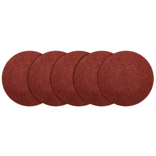 Velcro-backed sanding discs 125 mm, P40, 5 pcs, without holes