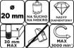 Diamond hole saw 20 mm