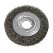 Wire wheel brush 150 x 32 mm, crimped wire, steel