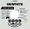 Full diamond cutting disc, 180 x 22.2 mm, wet