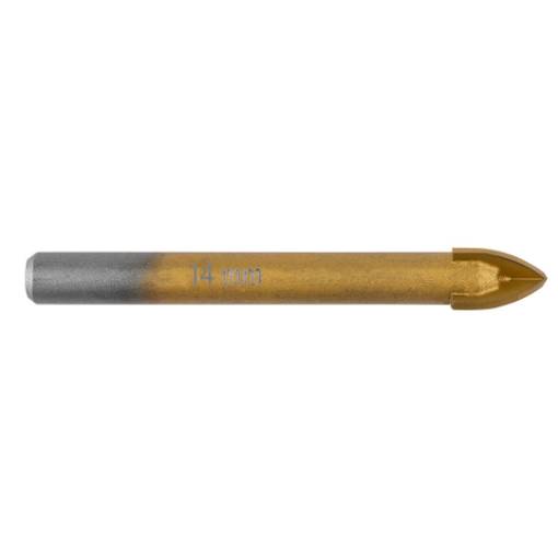TiN universal drill, 14 mm