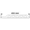 Blade for reciprocating saw, HM, 455 x 50 x 1.5 mm, 2 TPI