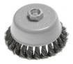Cup wire brush 100 mm, twisted steel wire, M14
