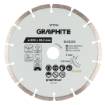 Segmented diamond cutting disc, 230 x 22.2 mm, dry and wet