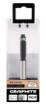 Straight milling cutter for wood with bearing, widia, 8 x 19 mm, shank 8 mm