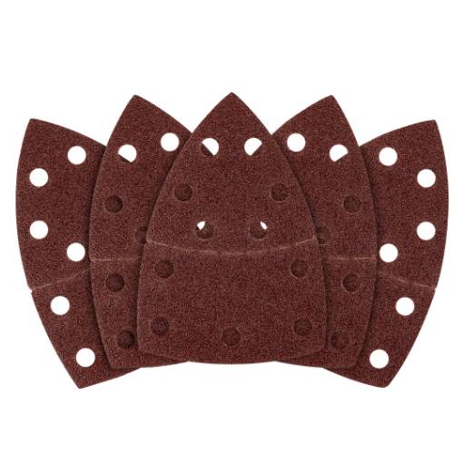 Sanding paper, velcro, iron 102 x 152 mm, P40, 5 pcs, with 11 holes