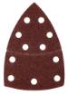 Sanding paper, velcro, iron 102 x 152 mm, P40, 5 pcs, with 11 holes
